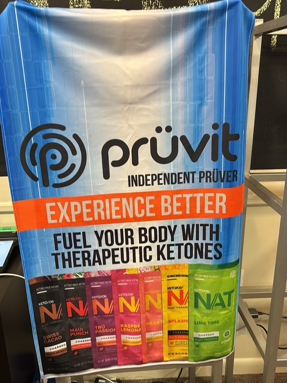 Pruvit 'Experience Better' Promotional Banner - Blue & Orange